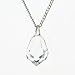 Swarovski Crystal Teardrop Pendant on Sterling Silver chain - Crystal Clear