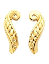 14K White Gold Earrings Jacket