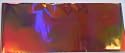 Rub on transfer foil for cardmaking & craft - unpatterned holographic peach effect
