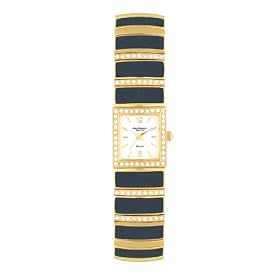 Jules Jurgensen WoMens Black Enamel Crystal Accented Watch #A172YB by Jules Jurgensen