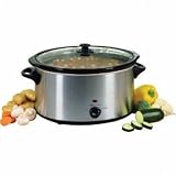 6.5L Oval Slow Cooker - Silver