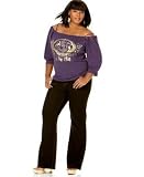 Baby Phat - Baby Phat Plus Size Off-Shoulder Top & Five-Pocket Jeans