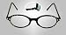 Diamond Arc Reader Reading Glasses - hand-painted and hand-embellished with SWAROVSKI Crystals (+1.00 - +3.00