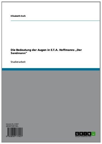 Die Bedeutung der Augen in E.T.A. Hoffmanns 