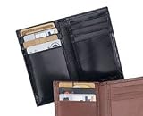 Budd Leather European Crocodile Bidente Credit Card Case
