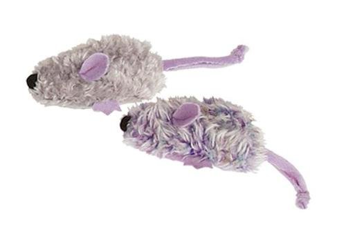 Detail image KONG Purple Mouse & Frosty Grey Mouse Catnip Toy, Cat Toy, 2/pack
