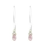 31%2BLI9dCYkL. SL160  Sterling Silver Swarovski Crystal BRIOLETTE Clear AB Butterfly Dangle Earrings