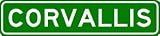 CORVALLIS City Limit Sign - High Quality Aluminum
