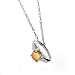10K WG November Birthstone Small Ring Charm-Citrine