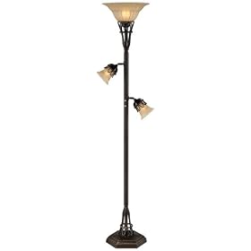 Bronze Scrollwork 3-in-1™ Torchiere Floor Lamp: Home Improvement