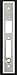 Baldwin 8602033004 Pocket Door Armor Front44; Vintage Brass