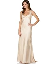 Calvin Klein Dress, Long Cross Back Gown