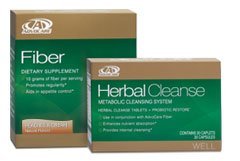 AdvoCare Herbal Cleanse & Fiber PEACHES & CREAM (kit) | Herbal Cleanse 20 Capsules & Fiber 10 Pouches