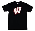 Wisconsin Badgers 100-Percent Cotton Puff Logo Short Sleeve T-Shirt