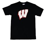 Wisconsin Badgers 100-Percent Cotton Puff Logo Short Sleeve T-Shirt