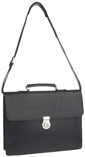  Leonhard Heyden Tradition One Compartmrent Briefcase, Bagage hommes - Noir-V.6