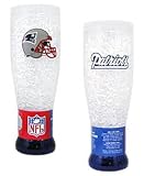 New England Patriots Crystal Pilsner Glass