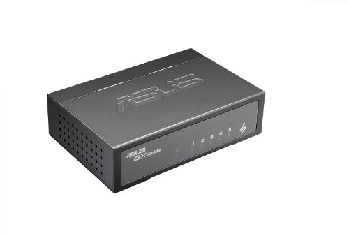 Asus GigaX GX1005 Netzwerk Switch, 5 Port, 10/100 Fast Ethernet, Green Network, Metallgeh&auml; Preisvergleich
