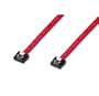 Digitus C�ble de connexion SATA II/III type L - Avec Clip m�tal F/F, 0,5m droit