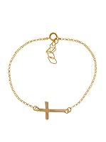 Silver One Pulseras Cruz Oro