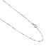 Sterling Silver Italian Box Link Chain Necklace title=