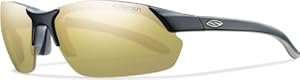 Smith Optics Parallel Max Sunglasses, Matte Black, Polarized Gold Mirror/Ignitor/Clear