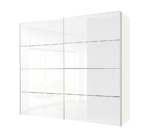Solutions 45480-203 Schwebetürenschrank 250 x 216 x 68 cm / polarweiß / Lack weiß