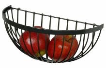 Enclume WBC1 Finishing Touches Wire Fruit Basket, Hammered Steel