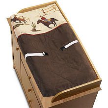 Wild West Cowboy Western Horse Baby Boys Changing Pad Cover by JoJo Designs