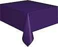 Deep Purple Plastic Table Cover, 54 by 108-Inch