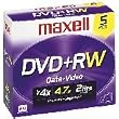 Maxell 4.7GB 4x DVD+RW (5-Pack)