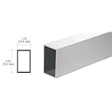 Buy CRL Satin Anodized 1-3 4 x 3 Hollow Tube Extrusion 10'6 by CR Laurence by CR Laurence
