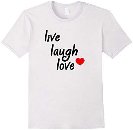 Men's Live Laugh Love T-Shirt XL White