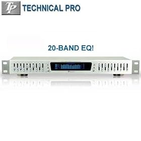 Technical Pro Professional Equalizer with Digital Spectrum