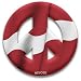 Peace Sign Magnet of Latvia by MEYOTO