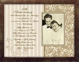 50th Anniversary Toast and Frame - Unique Gift for Golden Wedding Anniversary