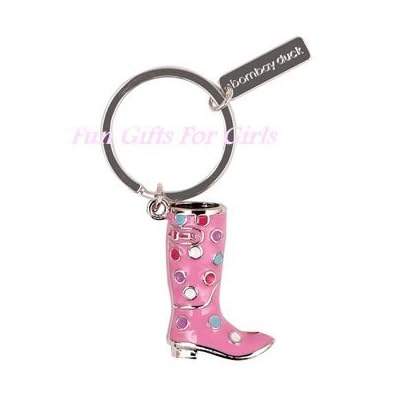 Spotty Welly Boot Keyring