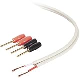 Belkin PureAV AV23002-50-WH 50-Foot 18-Gauge Speaker Cable and Pins (White)