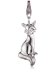 VINANI brand Germany 925 Sterling Silver Charm Pendant Sitting Fox shiny HFU