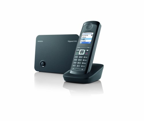 Siemens Gigaset E495 schwarz/graphit mit Anrufbeantworter