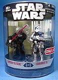 Star Wars Saga 2008 Exclusive Order 66 Action Figure 2-Pack Emperor Palpatine & Commander Vill