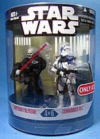 Star Wars Saga 2008 Exclusive Order 66 Action Figure 2-Pack Emperor Palpatine & Commander Vill