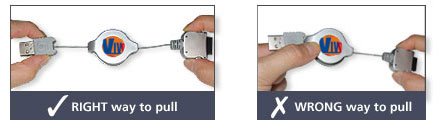 Puregadgets Puregadgets HTC Touch Dual Retractable USB Sync-N-Charge Cable