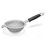 Polder KTH-1005-75 5 Inch  Silicon Handled Strainer, Stainless Stell