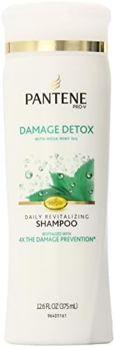 Pantene Pro-V Damage Detox Daily Revitalizing Shampoo, 12.6 Fluid Ounce x Multipack of 3