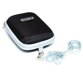 COSMOS ® New Black Digital Camera Portable Hard Case/Bag + Cosmos cable tie