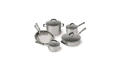 Simply Calphalon Stainless Steel 10-Piece Cookware Set product image
