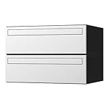 ナスタ:D-ALL　集合郵便受箱（屋内仕様）2戸用　前入後出 KS-MB4101P-2PK-W