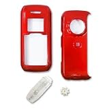 LG enV VX-9900 VX9900 Solid Red Snap-On Crystal Case Cover with Removable Belt Clip