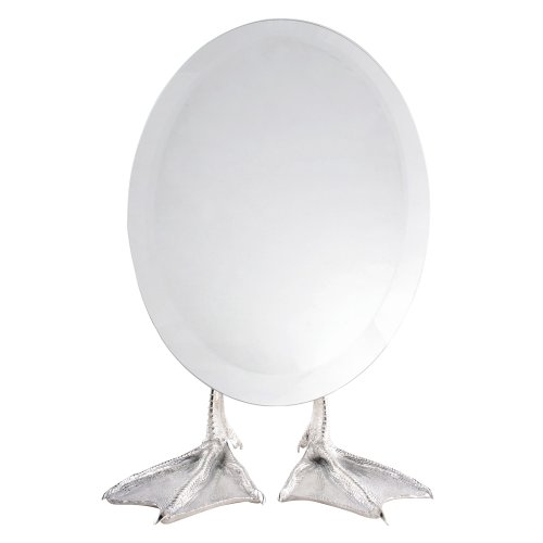 Kikkerland Duck-Footed Tabletop Vanity Mirror